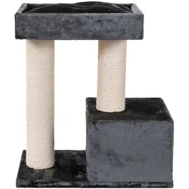 Quapas! Bandit Kratzbaum 76 x 45 x 82 cm dunkelgrau