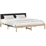 vidaXL Bettgestell 180 x 200 cm Braun/Schwarz