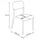 konsimo® KONSIMO Gartenstuhl GALIO 47,5 x 55,5 x 84 cm grau 2 St.