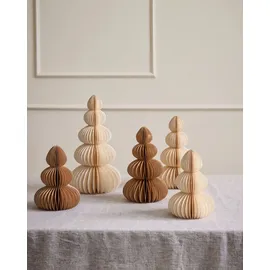 Beliani Weihnachtsbaum 14/19/25 cm Braun/Beige