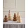 Beliani Weihnachtsbaum 14/19/25 cm Braun/Beige
