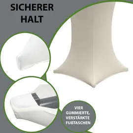 Trutzholm Stehtischhusse Beige Ø 70 cm 10er Set