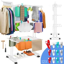 Kesser Wäscheständer Turm 4 Etagen weiß