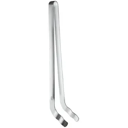 Grillzange RÖSLE "25061", silber (silberfarben), B:8cm H:5cm L:35,5cm, Edelstahl 18/10, Küchenzangen, gebogen, mit ausgewogener Federkraft, Edelstahl