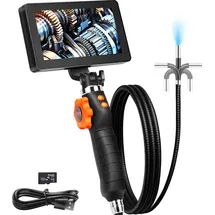 Vevor Endoskopkamera 6,4 mm mit 5 Zoll IPS 1080P HD-Bildschirm und 8-fachem Zoom