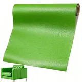 Leder Reparatur Set, 60 x 137cm, Patch Selbstklebend, Leder Reparatur, Kunstleder Selbstklebende, Patch Kit für Sofas, Autositze, Bürostuhl, Kopfteil (Hellgrün)