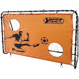 Best Sporting Fußballtor mit Torwand Orange/Schwarz 11060