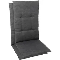 GO-DE Hochlehnerauflage GO-DE, grau, B:48cm H:5cm T:118cm, Baumwolle, Polyester,
