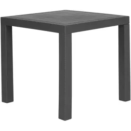 Beliani Fossano Gartentisch 80 x 80 x 76 cm Graphitgrau