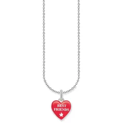 Thomas Sabo KE2237-007-10-L45V Damen-Kette mit Best Friends Herz-Anhänger Silber