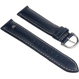 MAURICE LACROIX Büffelkalb-Chrono XL Uhrenarmband Kalbsleder Band -Farbvarianten, Farbe:blau