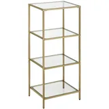 VASAGLE Bücherregal gold 40,0 x 30,0 x 95,0 cm
