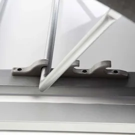 Kettler EGO Sonnenliege 90 x 90 x 0 cm Silber/Flanelle