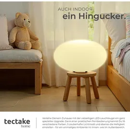 Tectake tectake® Kugelleuchte, mit LED-Beleuchtung, 12 W, samt Fernbedienung und Leuchtmittel, inklusive Erdspieß