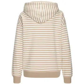H.I.S. Kapuzenpullover Gestreift Beige 40/42