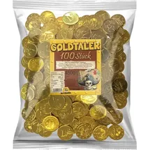 Tise Süßwaren Tise Goldtaler aus kakaohaltiger Fettglasur 100 Stück Packung 450g