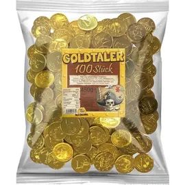 Tise Süßwaren Tise Goldtaler aus kakaohaltiger Fettglasur 100 Stück Packung 450g