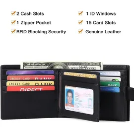 luxuskollektion GAEKEAO Herren Geldbörse schwarz