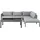 Beliani Lounge Set 6-tlg. Grau/Schwarz