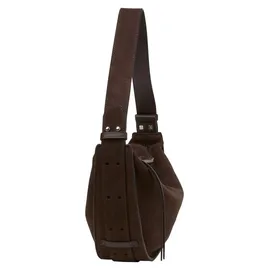 Marc O'Polo Aami Schultertasche Veloursleder Brown
