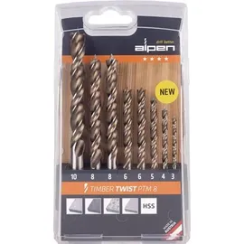 Alpen Holzbohrer-Satz Timber Twist 8-tlg.
