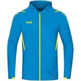 Trainingsjacke mit Kapuze blau/neongelb XL