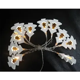 EGB LED Lichterkette Holzbäume 1 m Weiß