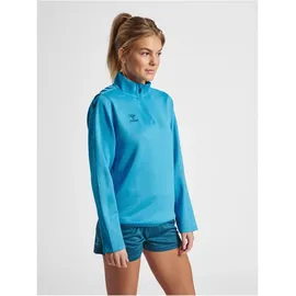 hummel Core XK 1/2-Zip Sweatshirt Damen blue danube XXL