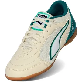 Puma Truco IV Hallen-Fußballschuhe Kinder Sugared Almond/Puma White/Emerald Ice/Mint Jelly 36