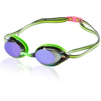 Speedo Vanquisher 2.0 Mirrored Goggles, Key Lime, One Size