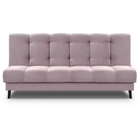 Beautysofa Schlafsofa Nancy, Die Lieferung gilt für die Einbringung in die Wohnung, Velours-Bezgu Polstersofa rosa