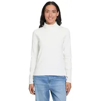 Cartoon Langarm-Shirt mit Kragen in Rohweiß | Gr.: 44