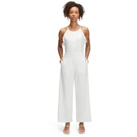 Vera Mont Overall Vera Mont Jumpsuit mit Volant (1-tlg) Bindeband weiß 38