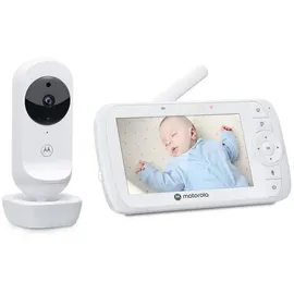 Motorola Video-Babyphone VM35 Weiß 5-Zoll-Elterneinheit Infrarot Digitaler Zoom Talk-back-Funktion - Weiß