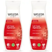 WELEDA Lait Corps Régénérant Grenade Bio 2x200 ml