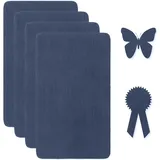 JEYORZY 4Stück Stoff Klebestoffflicken, Flicken Selbstklebend Stoff Leinwand Reparaturflicken Selbstklebender Stoff Selbstklebend, Leinwand Reparaturset für Sofa Zelt Möbel Autositz Liege (Königsblau)
