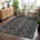 Teppich rechteckig Höhe 10 mm Kurzflor skandi boho auch als Läufer und in rund grau 240 x 340 x 10 mm