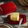 Emile Henry Butterschale Keramik Rot 16,5x11,5x7,5 cm