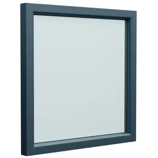 Josef Meeth Fenster und Türen Energiespar-Fenster »76/3 «, 95 x 90 cm (BxH), feststehend - silberfarben