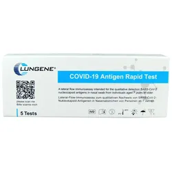 COVID-19 Antigen Rapid Test, Laientest (Nase), 5er Set