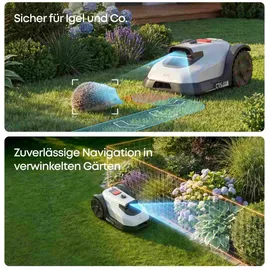 eufy Mähroboter C15 Standard Kabellos, bis 500 m2 + Garage - Grau