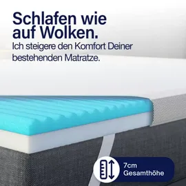 knerst Topper 7-Zonen-Komfort 100 x 200 cm Weiß