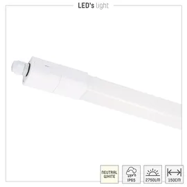 LED's light LED-Feuchtraumleuchte 1x24W grau