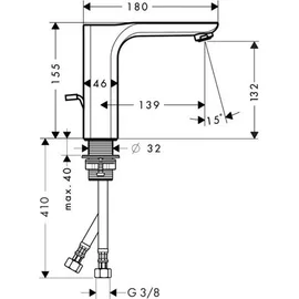 Axor Urquiola 130 Einhandmischer DN 15 (11020000)