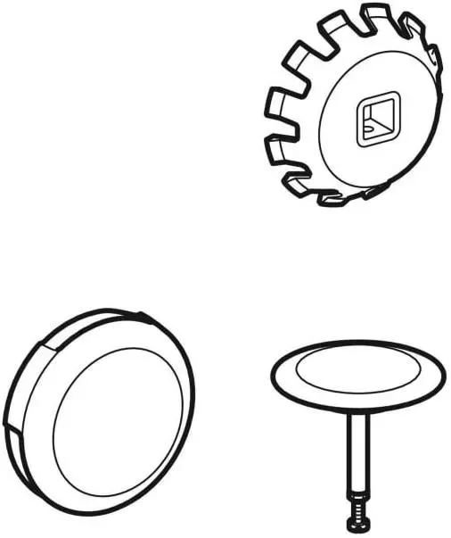 Geberit Fertigbauset Ersatzteile hochglanz-verchromt 245445211