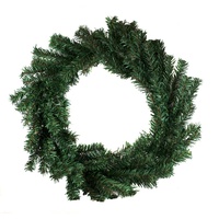 Creativery Adventskranz, Tannenkranz künstlich 50cm grün Softnadeln grün
