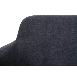 Mendler Esszimmer-Set HWC-L13, 4er-Set Stuhl+Sitzbank Esszimmergruppe Sitzgruppe Esszimmergarnitur, Stoff/Textil ~ anthrazit