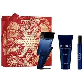 Carolina Herrera Bad Boy Cobalt Eau de Parfum 100 ml + SHower Gel 100 ml + Eau de Parfum 10 ml Geschenkset 2