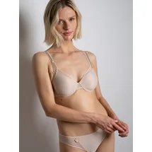 PASSIONATA Schalen-BH MISS JOY verspielte Schmetterlingsmotive, leichter Tüll, atmungsaktiv beige 80
