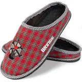 Brings Pantoffel  Logo im Karo Design, Gr. 47 - Rot - 47